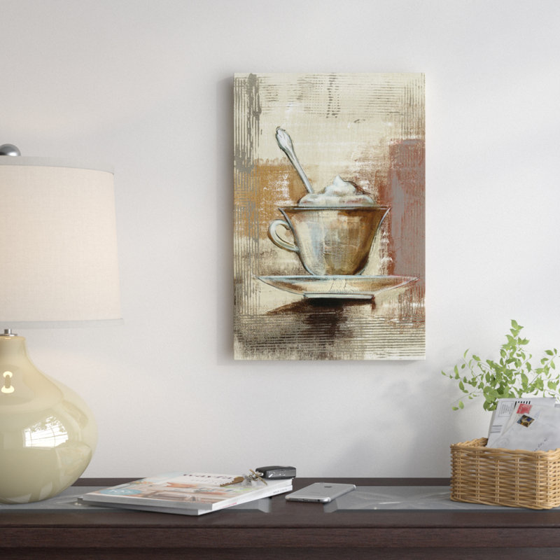 « iii », reproduction d’art sur toile Café Classico, H 12 po x l 8 po x P 0,75 po, Pas de tapis, Toile tendue