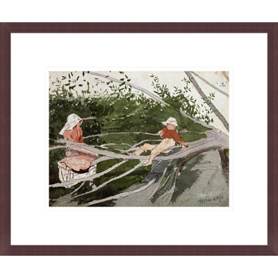 «Out on a Limb» par Winslow Homer, impression giclée encadrée