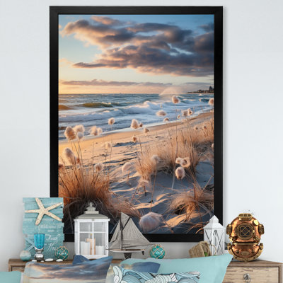 «Beach Photo Coastal Harmony III» - Impression sur toile nautique et plage