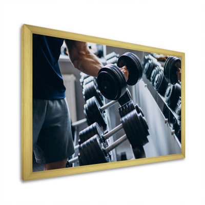 " Strong Man Training At Gym "