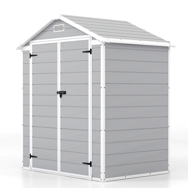 6 ft. W x 4 ft. D Resin Outdoor Storage Shed