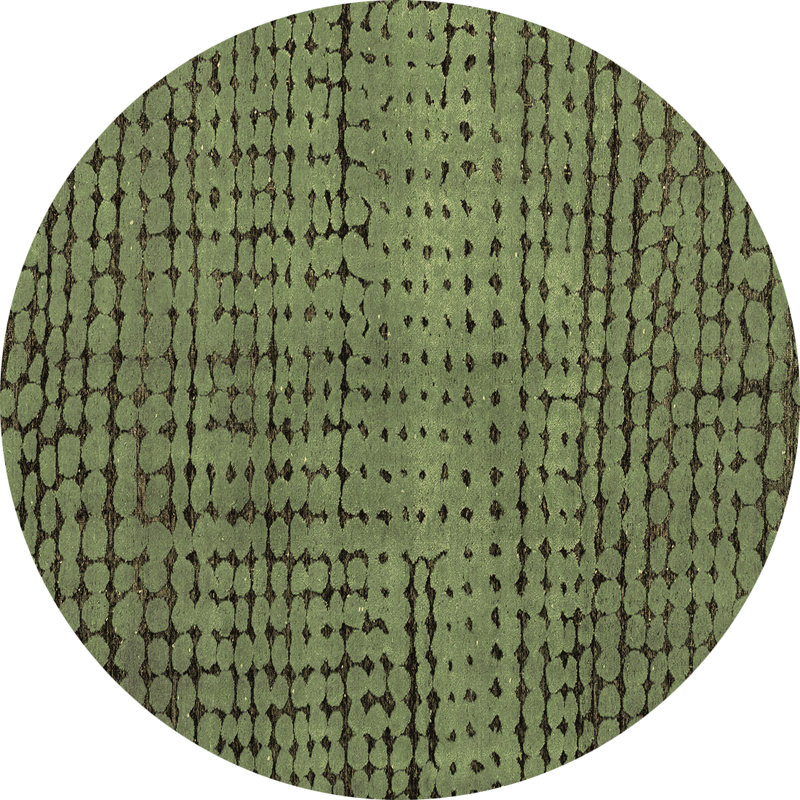 Zi Abstract Indoor Rug, Round 7'