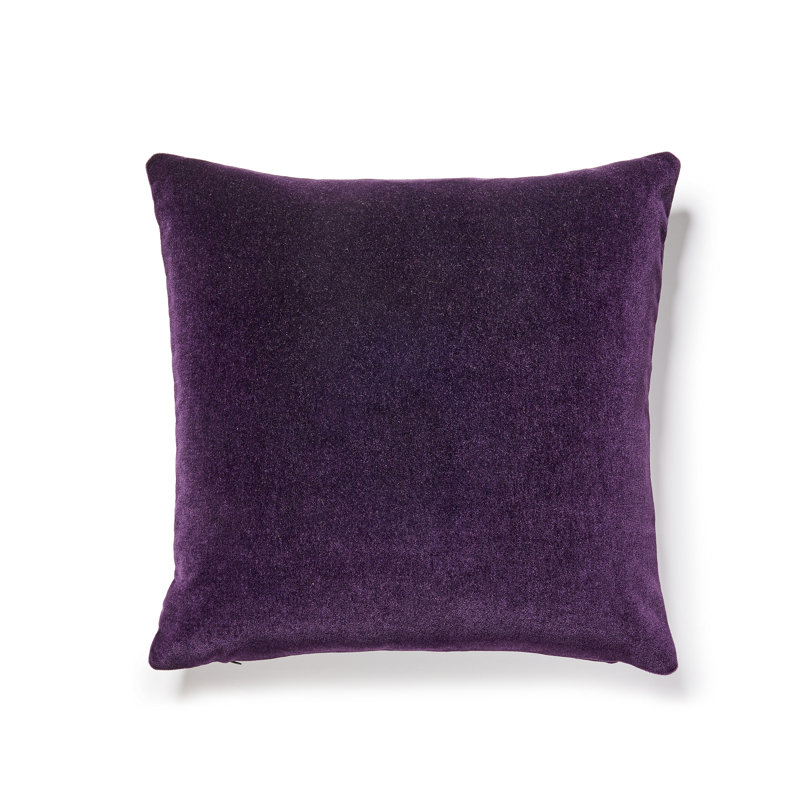 MAKALU MOHAIR PILLOW, Aubergine