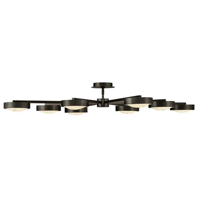Cava LED Semi Flush Mount, Matte Black