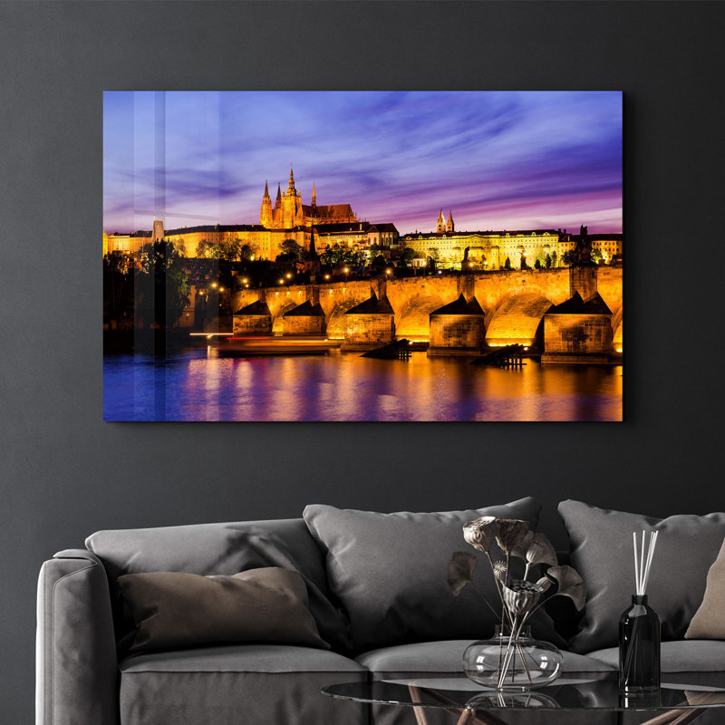 Peinture murale élégante en verre trempé 18,1 po x 28,3 po | 100% verre trempé, épaisseur: 0,16 pouce | Imprimé UV pour des couleurs éclatantes et une durabilité | Parfait pour la décoration intérieure et l'esthétique moderne