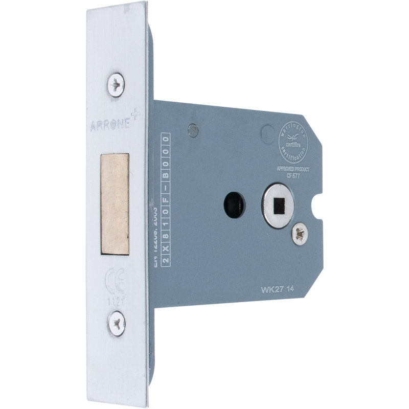 Latch Lock and Bolt, 11cm H x 2.6cm W x 7.7cm D