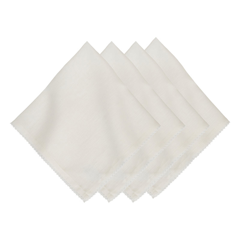 Berry Scallop Napkin, Beige