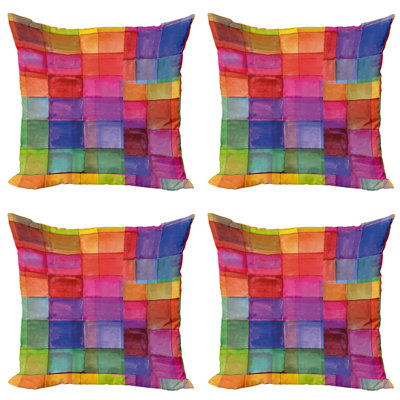 Geometric Reversible Pillow Cover