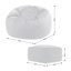 Bean Bag Bazaar Kingston Velvet Bean Bag and Square Footstool-63656897