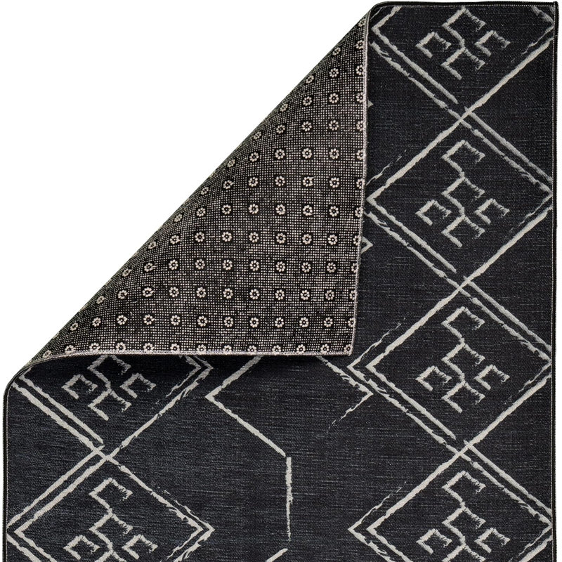 Kaysaan Washable Geometric Indoor Rug, Runner 2'8'' x 8'
