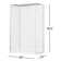 Vienna 48'' W 79'' H Semi-Frameless Rectangle Reversible Shower Kit