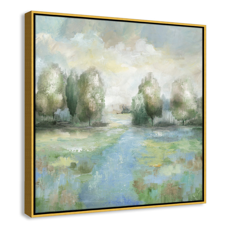 Into the Woods - Square Version Print par Nan, H 31,5 po x l 31,5 po, Doré