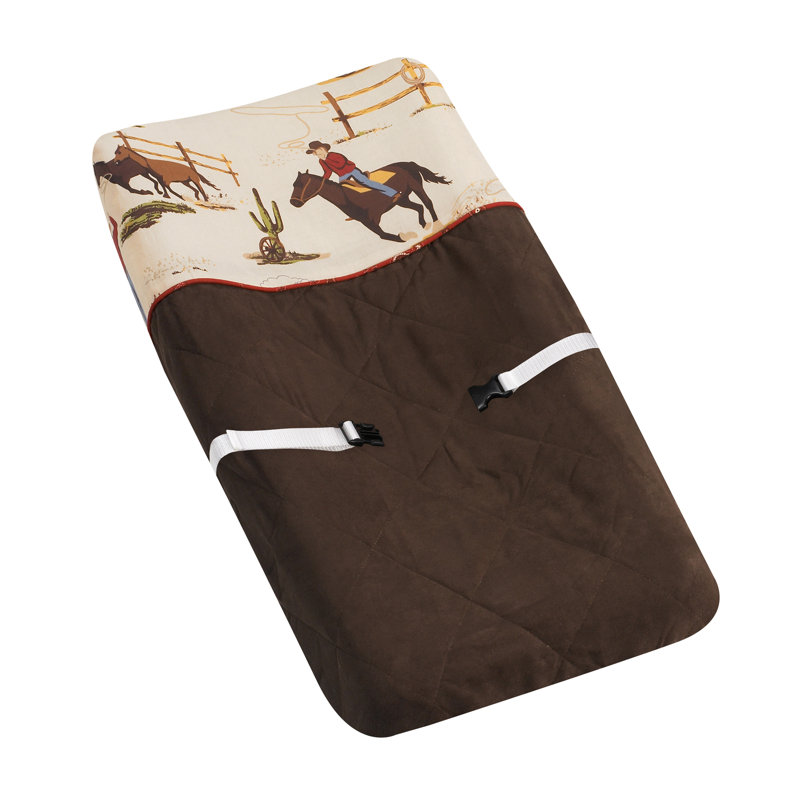 Housse de matelas à langer pour collection Wild West Cowboy