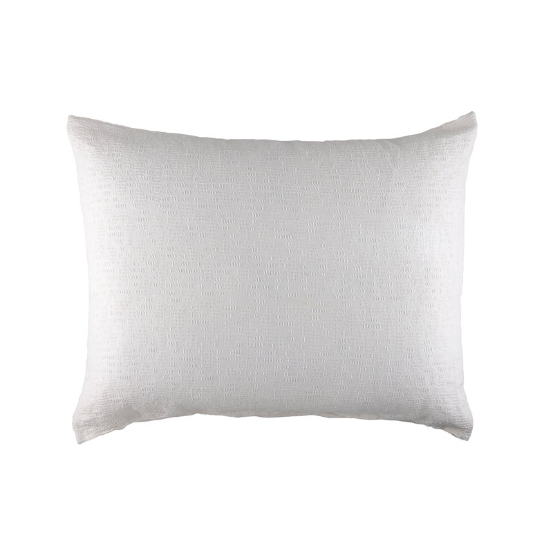 River Luxe Feather Throw Pillow, White