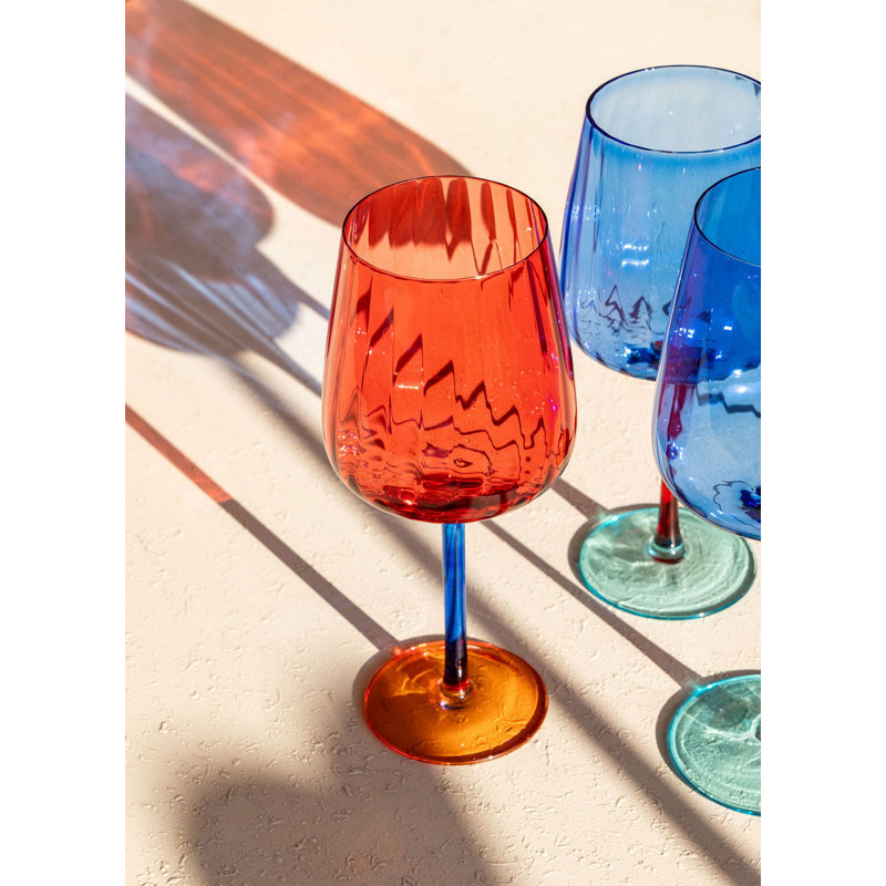 Verre à vin rouge élégant, 9,0 x 9,0 x 8,7 pouces | 100% verre, 16,9 oz liq. Va au lave-vaisselle, parfait pour les réceptions et les occasions spéciales
