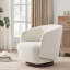 Chaise d'appoint pivotante rembourrée Caysey (ensemble de 2)-102476751