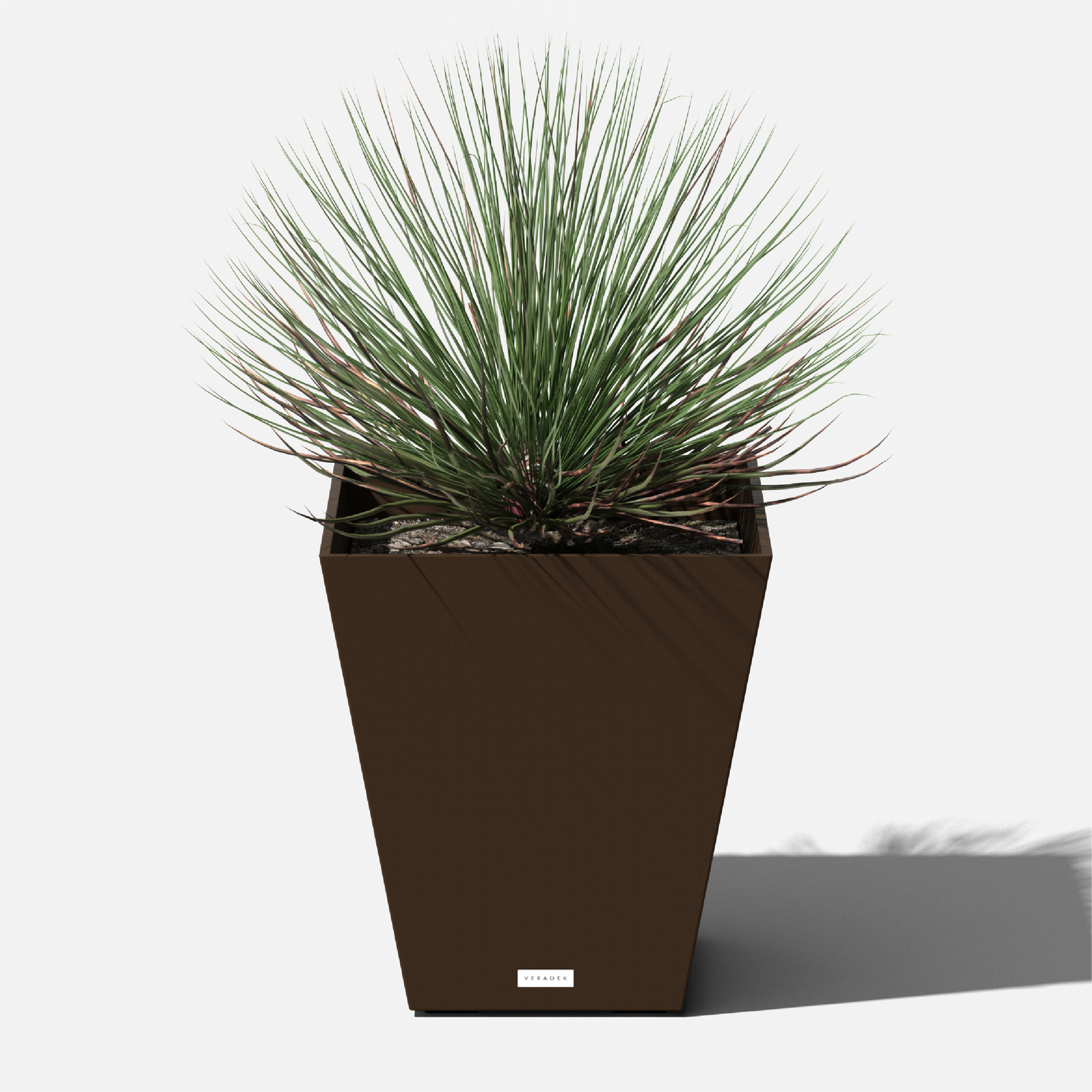 Pure Series Nobleton Planter, 18" H x 16" W x 16" D, Espresso, 1