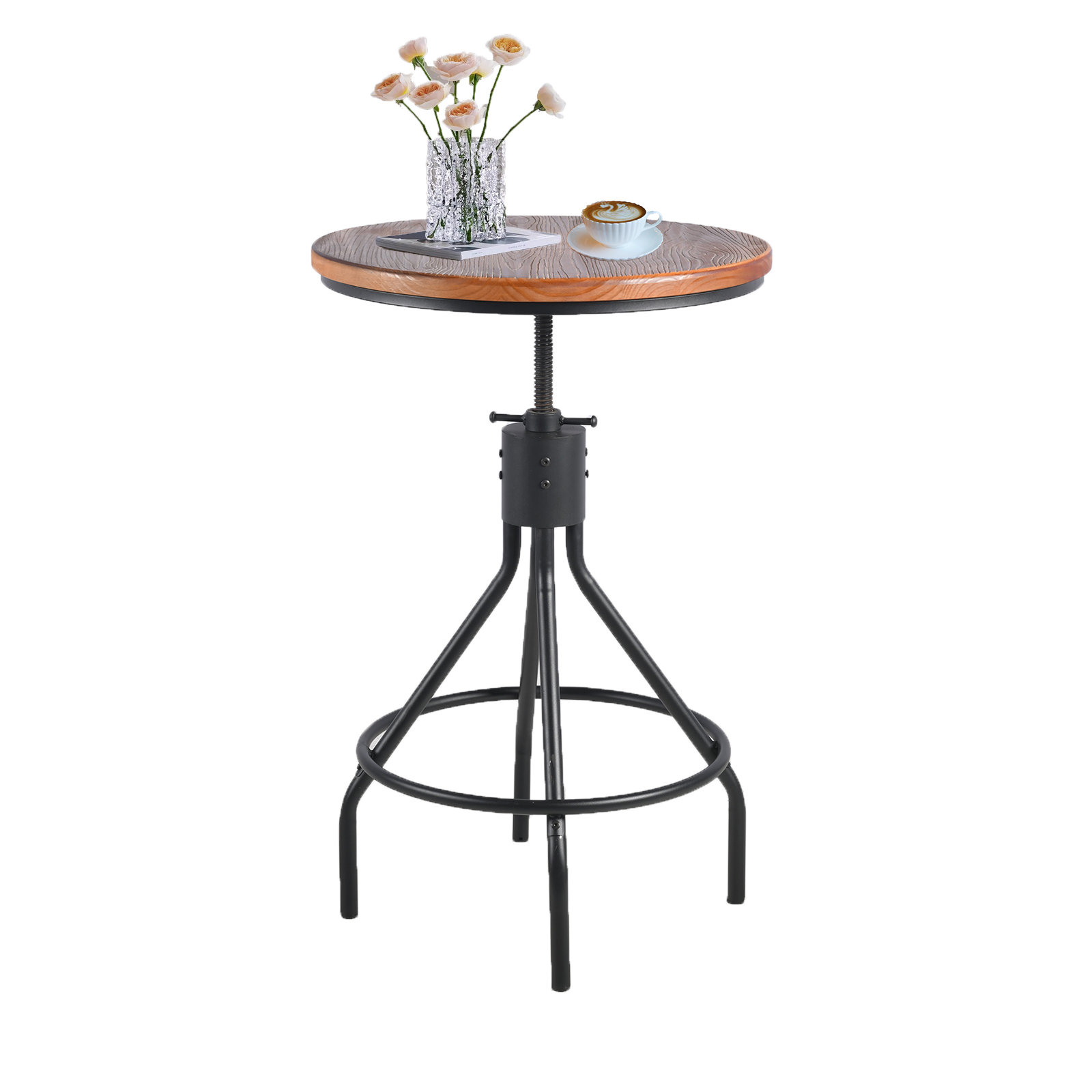 Williston Industrial Bistro Bar Table 30.3136.22Inch Height