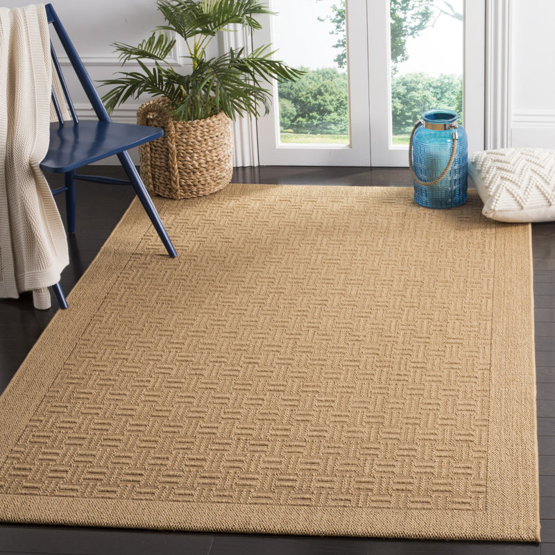 Amundson Palm Beach Jacquard Weave Sisal & Jute Geometric Rug, Rectangle 5' x 8'