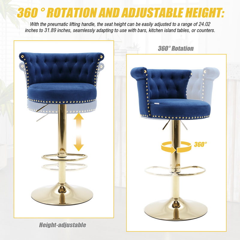 Premium Adjustable Bar Stool