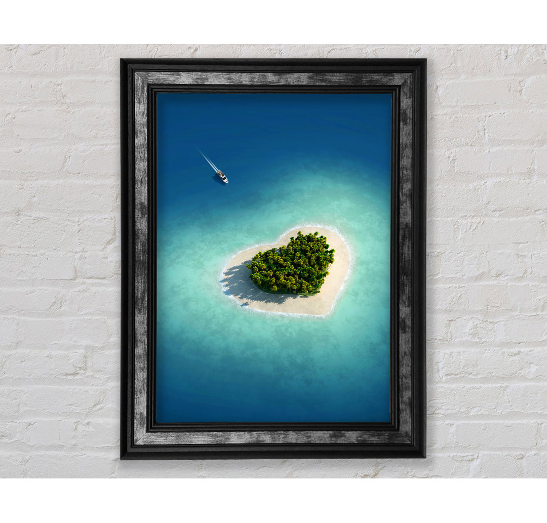 Lovers Island Gerahmter Druck Wandkunst