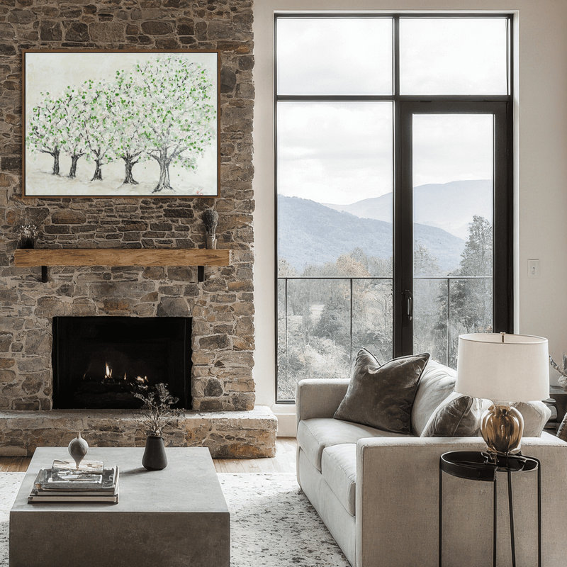 Nature Inspired "Springtime Serenity" Canvas Wall Art By , 30" H x 40" W, Framed Canvas, Beige