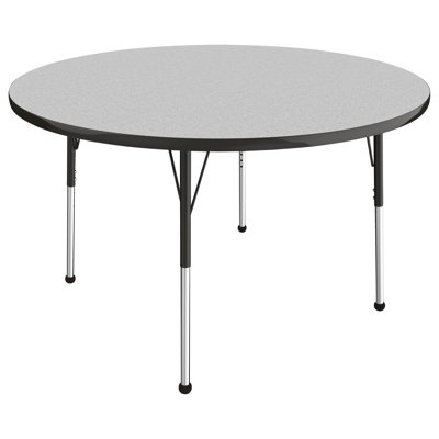 Round T-Mold Adjustable Height Activity Table
