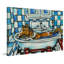 «Sheltie Bath» par Jay Schmetz - impression sur toile tendue-22200773