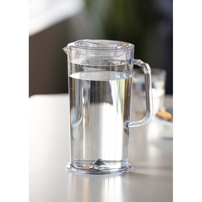 Clear BPA-Free 64 oz Plastic Water Pitcher with Lid