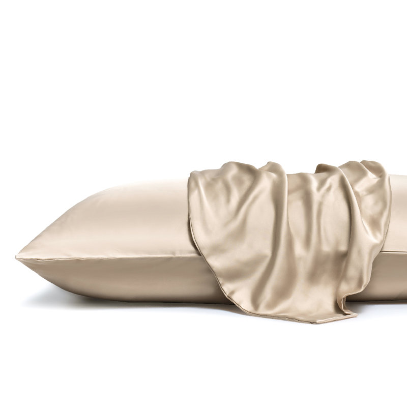 Wonderful Premium Silk Pillowcase- 100% Natural Protein Fiber, Durable, Breathable, Skin-Help, Hair-Friendly, Taupe, King