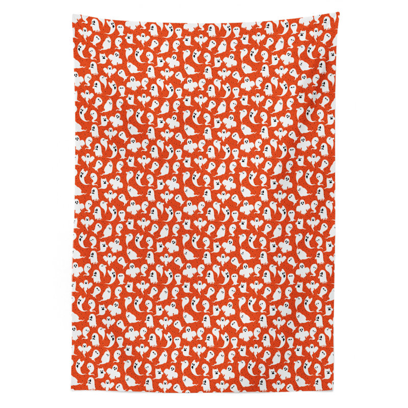 Geometric Halloween Tablecloth, 84" x 60"
