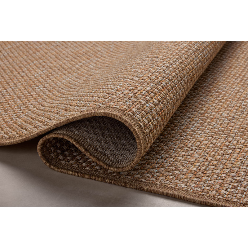 Gracie Oaks Kanessa Natural / Sunrise Area Rug, Rectangle 5' x 7'7"