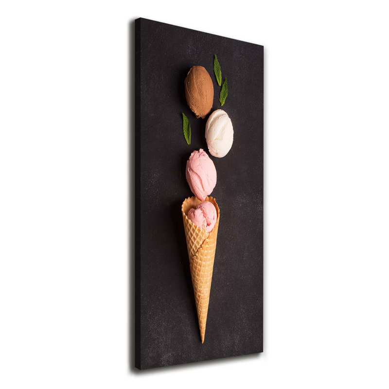 Ice Cream In A Wafer - Wrapped Canvas Print