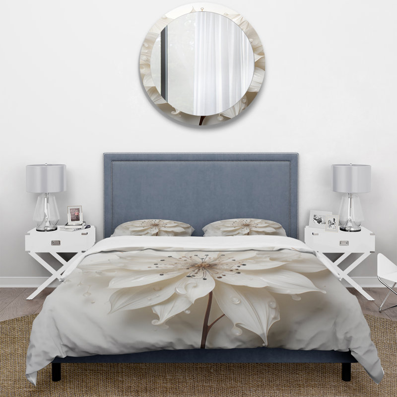 Blossoming Beauty In Minimalisme Beauty I - Ensemble d'édredon fruits 4 pièces, Queen Comforter + 3 Additional Pieces