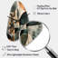 Horloge artistique verte et brune, impression artistique-104238308
