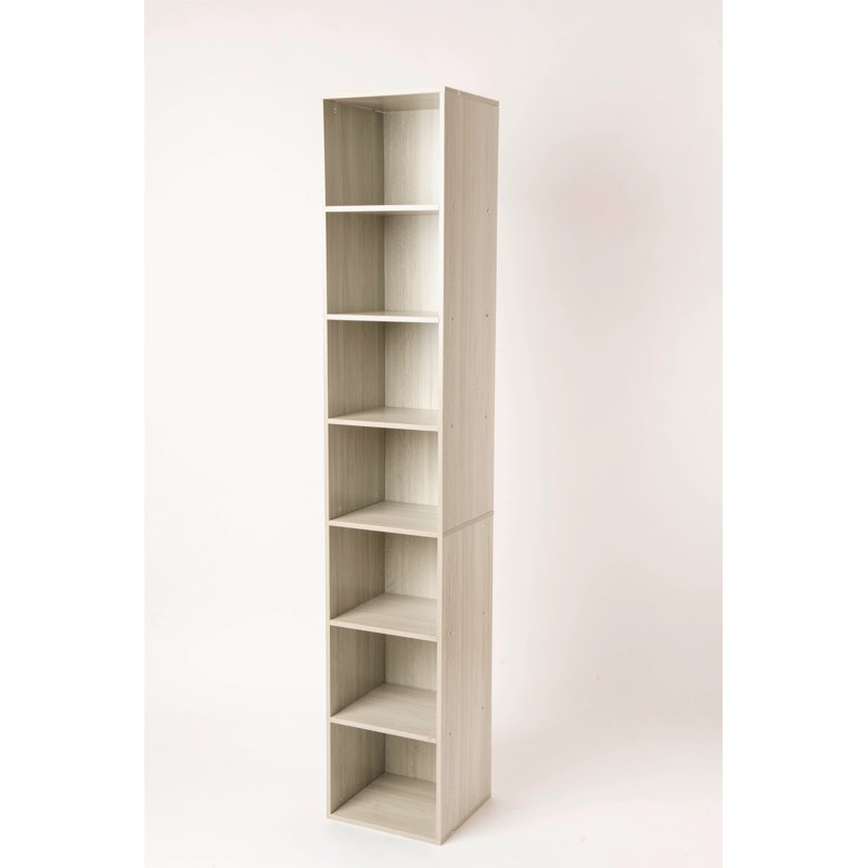 Bibliothèque de coin élégante à 7 tablettes