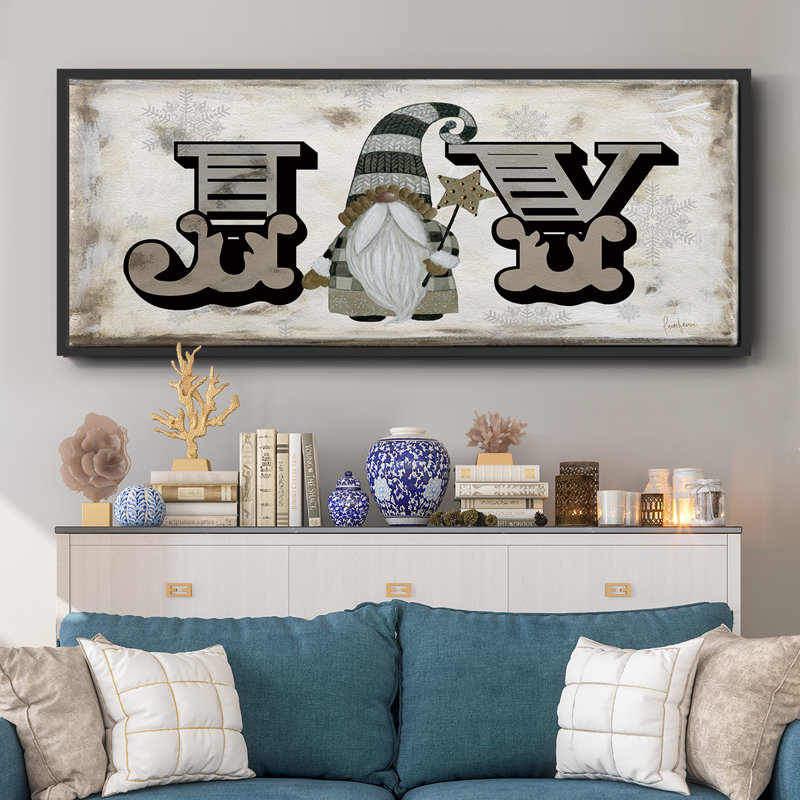 «Winter Wonderland Friends Joy», toile encadrée, H 12 po x l 30 po
