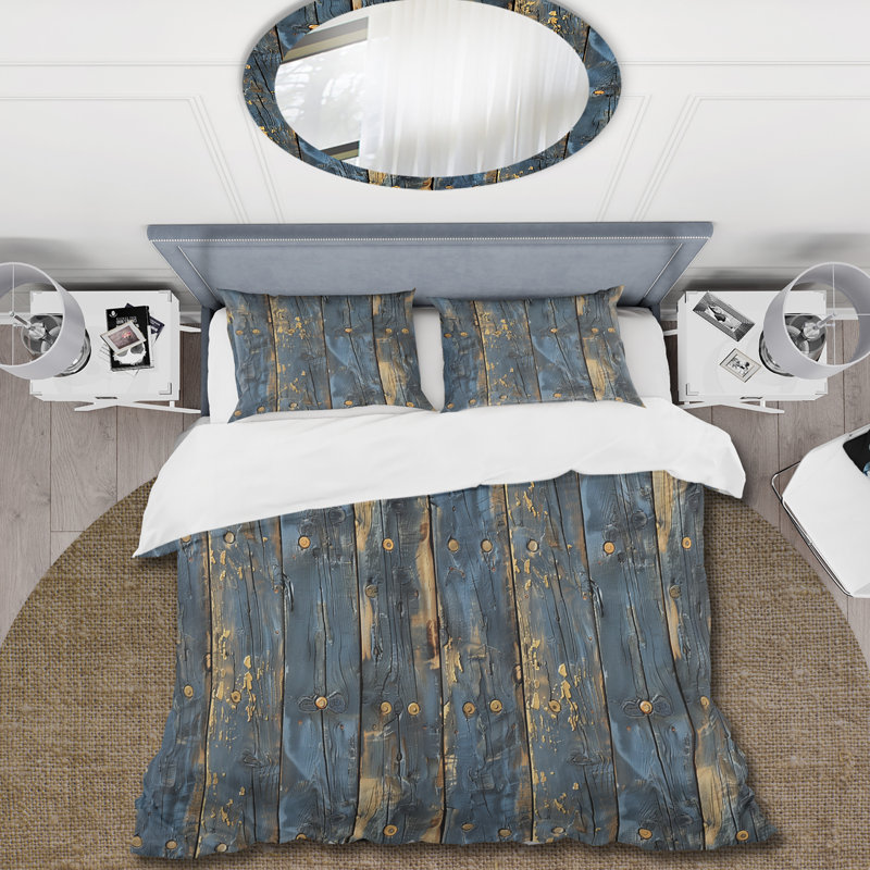 Ensemble de housse de couette Farmhouse, Housse de couette très grand + 2 taies décorativ