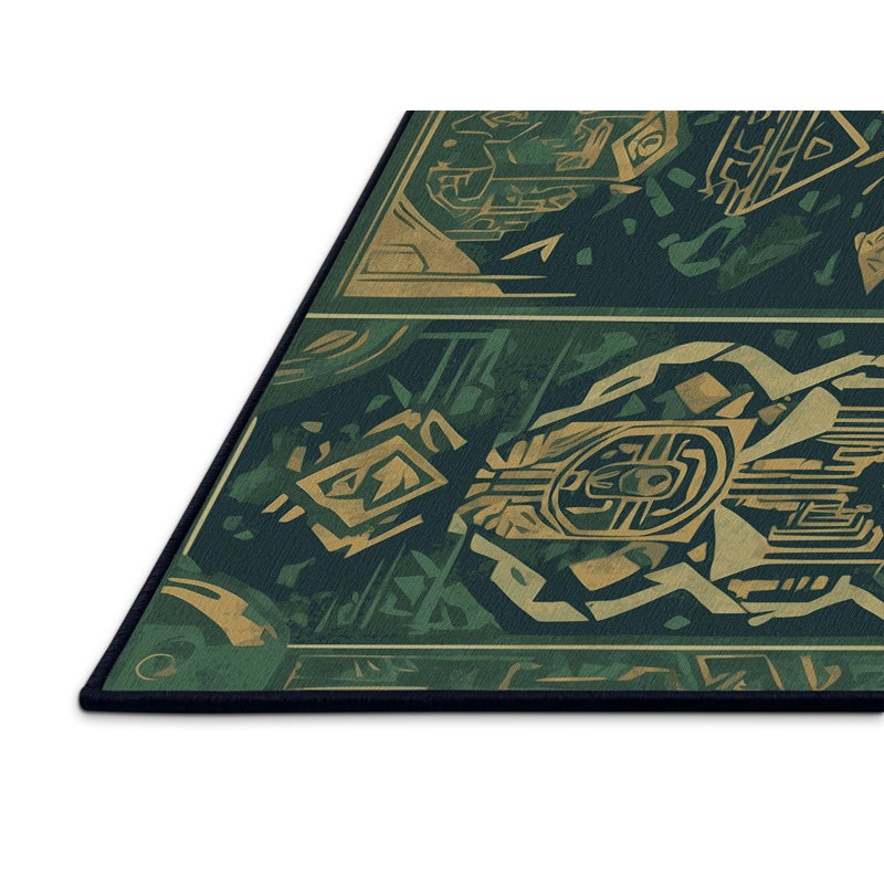 Hero's Crest Rug, Rectangle 3' x 5'