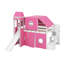 Lit mezzanine double avec tente et tour-340305651-340305661