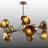 10 Lights Metal Body Unique Chandelier