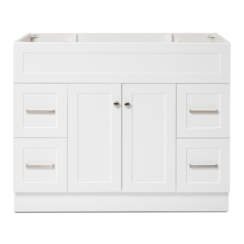 Base de meuble-lavabo simple 42 po Paulla, Blanc