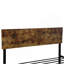 Structure simple en métal pour lit simple, style moderne et confort pour toute chambre à coucher, noir
