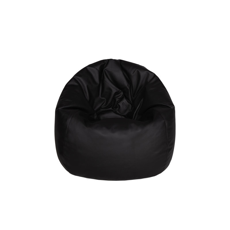 Fauteuil à billes Teardrop, Similicuir noir
