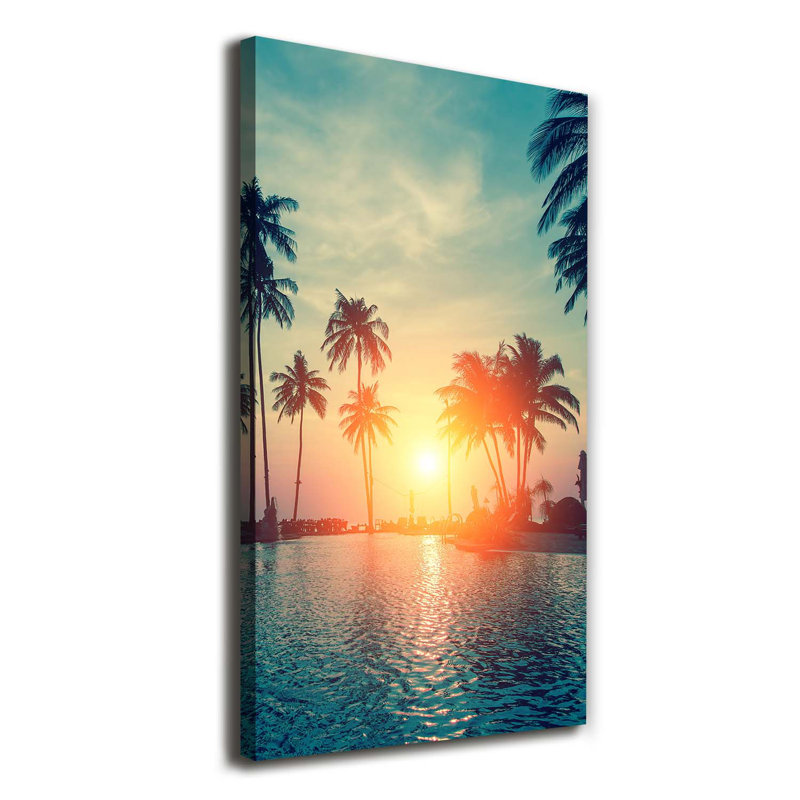 Tropical Beach - Wrapped Canvas Print