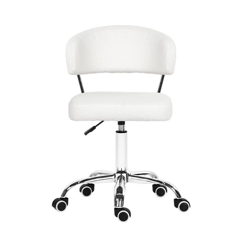 Rencho Wool Office Chair, White