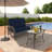 Chejuana Outdoor Wicker Loveseat with Table-1816579455