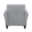 Chaise en tissu texturé couleur sable, aspect, fabrication en bois massif, rembourrage en mousse avec ressorts ensachés, chaise de salon moderne en tissu de couleur et structure en contreplaqué, coussin de siège attaché-2049618970