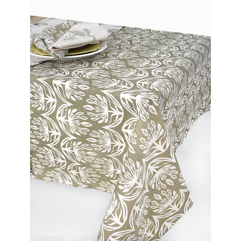 Nappe French Home Botanical 59 "X 78" - Sauge, L 78 po x l 59 po, Sauge