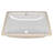 TOBILI 15.75'' X23.62" White Ceramic Rectangular Undermount Bathroom Sink with Overflow